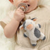 Picture of Itzy Ritzy Pacifier & Lovey Set - Natural Rubber Pacifier with Stuffed Animal Lovey - Detachable Plush Cow Pacifier Holder & Coordinating Natural Rubber Pacifier, Ideal for Ages 0-6 Months (Cow)