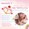 Picture of BIGSPINACH Teethers Heart Shape Silicone Baby Teether Toy Easy for Little Hands to Hold,Cupid Bow and Arrow Soft Teething Toy for Infants,Valentine's Day Gift for Girl or Boy (Pink)