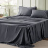 Picture of Bedsure Queen Sheet Set - 4 Pieces Soft Queen Size Sheets - Breathable & Cooling - Hotel Luxury - Easy Care Polyester Microfiber Bedding for Women, Men, Dark Grey