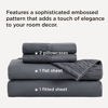 Picture of Bedsure Queen Sheet Set - 4 Pieces Soft Queen Size Sheets - Breathable & Cooling - Hotel Luxury - Easy Care Polyester Microfiber Bedding for Women, Men, Dark Grey