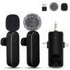 Picture of Tearstone Wireless Lavailer Microphone for iPhone, Android, Camera, Professional Wireless Mini Microphone, 3 in 1 Condenser Lapel Mic for Interview Video Podcast Vlog YouTube ASMR TikTok (2 Pcs)
