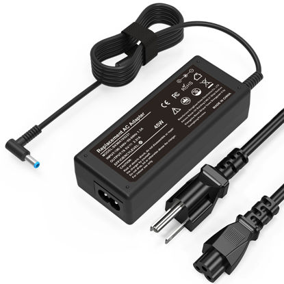 Picture of 45W 19.5V 2.31A Ac Adapter Laptop Charger for HP 741727-001 TPN-C125 HSTNN-LA40 HSTNN-DA40 854054-002 HSTNN-CA40 740015-002 740015-003 740015-004, HP 15-f387wm 15-f272wm 15-f233wm 15-ba009dx 15-r132wm
