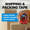 Picture of Scotch Heavy Duty Shipping Packing Tape, Clear, Holiday Shipping Supplies, 1.88 in. x 22.2 yd., 6 Tape Rolls with Dispensers