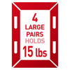Picture of Command 15 lb Large Picture Hanging Strips 14 Pairs (28 Command Strips), Damage Free Hanging Picture Hangers, No Tools Wall Hanging Strips for Home Decor, White Adhesive Strips