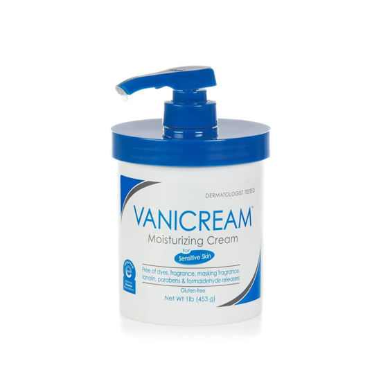 Picture of Vanicream Moisturizing Skin Cream with Pump Dispenser - 16 fl oz (1 lb) - Moisturizer Formulated Without Common Irritants for Those with Sensitive Skin