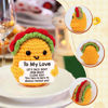 Picture of Boyfriend Valentines Day Gifts for Her Him Girlfriend Wife Husband Birthday Unique Gift Ideas, Handmade Crochet Positive Taco I Love You Gifts Couples Anniversary Christmas Small Gifts - To My Love