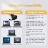 Picture of 65W Laptop Charger for Lenovo IdeaPad 1 3 5, Flex 4 5 6 1470 1480, IdeaPad 110 110s 310 320 330 330s 520 530s 710s L340 S145 S340 S540 Adapter; Yoga 720 710 510, Chromebook N22 N23 N42 Power Supply