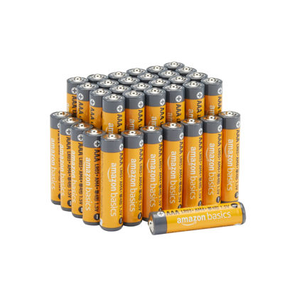Picture of Amazon Basics AAA Alkaline High-Performance Batteries, 1.5 Volt, 10-Year Shelf Life, 36 count (Pack of 1)