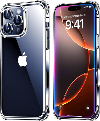 Picture of Mkeke for iPhone 16 Pro Max Case Clear [Not-Yellowing] [Military-Grade Drop Protection] Shockproof Protective Clear iPhone 16 Pro Max Case Phone Bumper case for Apple 6.9 inch 2024