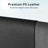 Picture of Aothia Leather Desk Pad Protector,Mouse Pad,Office Desk Mat, Non-Slip PU Leather Desk Blotter,Laptop Desk Pad,Waterproof Desk Writing Pad for Office and Home (Black,31.5" x 15.7")