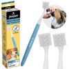 Picture of Jasper Macrobrush 360º, Dog Toothbrush for Medium to Large Dogs, Soft-Bristled Dog Tooth Brushing Kit - Premium Non-Slip Handle with 2 Replaceable Tooth Brush Heads, Use with Dog Toothpaste