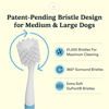 Picture of Jasper Macrobrush 360º, Dog Toothbrush for Medium to Large Dogs, Soft-Bristled Dog Tooth Brushing Kit - Premium Non-Slip Handle with 2 Replaceable Tooth Brush Heads, Use with Dog Toothpaste