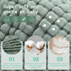 Picture of Looxii Muslin Burp Cloths 100% Cotton Large 20''x10'' Extra Soft and Absorbent 6 Pack Baby Burping Cloth for Boys Girls (Dark Green)