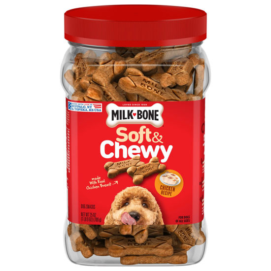Picture of Milk-Bone Soft & Chewy Dog Treats, Chicken Recipe With Chicken Breast, 25 Ounce Container