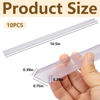 Picture of Nkiy Quen 10 Pcs 16.5" Cabinet Door Protector Edge Guard-3/4 Thick Slip-On Drawer Door Protector in Clear-Shelf Edge Protector for Kitchen Cabinets to Prevent Wear,Chipping and Discolouration