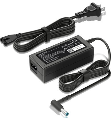 Picture of HP 45W 19.5V 2.31A Laptop Charger for HP Stream 11 13 14, Pavilion, Elitebook Folio, Spectre, Pavilion Touchsmart, Spectre Ultrabook, AC Adapter Power Supply (4.5mm x 3.0mm)