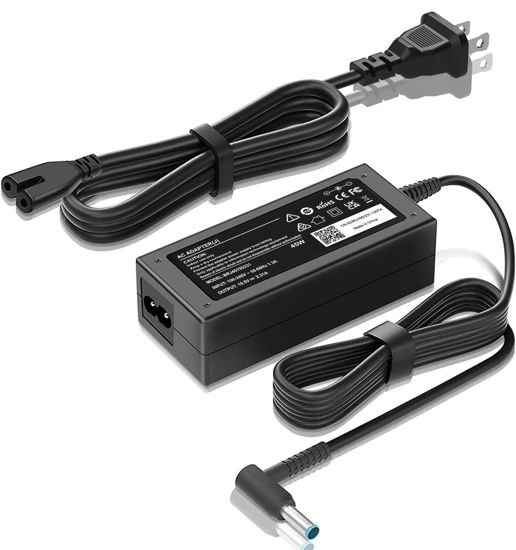 Picture of HP 45W 19.5V 2.31A Laptop Charger for HP Stream 11 13 14, Pavilion, Elitebook Folio, Spectre, Pavilion Touchsmart, Spectre Ultrabook, AC Adapter Power Supply (4.5mm x 3.0mm)