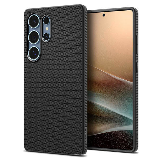 Picture of Spigen Liquid Air Designed for Galaxy S25 Ultra Case (2025) [No Magnet Ring], [Military-Grade Protection] - Matte Black