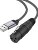 Picture of DUKABEL XLR to USB Adapter, USB to XLR Female Microphone Cable for Recording, Living Broadcast, USB Microphone Cable with DAC Chip for PC, MacBook, Laptop - 1.8Meter/6FT