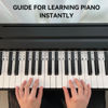 Picture of BEATBIT Piano Notes Guide for Beginner, Removable Piano Keyboard Note Labels for Learning, 88-Key Full Size, Made of Silicone, No Need Stickers, Reusable and Comes with Box (Classic Black）
