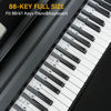 Picture of BEATBIT Piano Notes Guide for Beginner, Removable Piano Keyboard Note Labels for Learning, 88-Key Full Size, Made of Silicone, No Need Stickers, Reusable and Comes with Box (Classic Black）