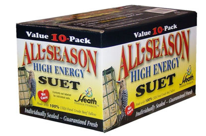 Picture of Heath Outdoor Products birds DD4-10 All Season High Energy Suet Cake, 11 Ounce (Pack of 10)