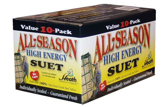 Picture of Heath Outdoor Products birds DD4-10 All Season High Energy Suet Cake, 11 Ounce (Pack of 10)