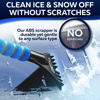 Picture of 27" Snow Brush & Ice Scrapers for Car Windshield with Foam Grip for Cars, SUV, Trucks - Detachable Сar Scraper - No Scratch - Heavy Duty Handle, Snow Broom, Remover, Easy Scraper, Blue