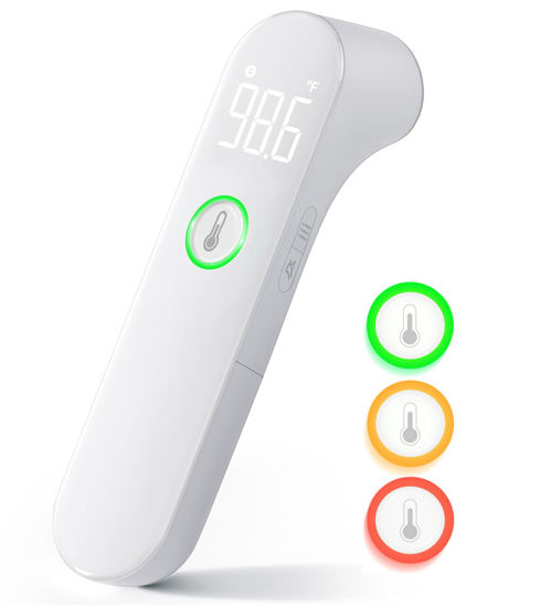 Picture of Thermometer for Adults and Kids, Fast Accurate Baby Thermometer, FSA HSA Eligible, Fever Alarm & Mute Mode, Baby Essentials - Lifetime Support