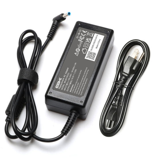Picture of 65W Laptop Charger for HP EliteBook Charger 840 850 845 830 820 G9 G8 G7 G6 G5 G4 G3 / ProBook 450 430 440 446 455 470 640 650 745 735 725 755 Power Cord