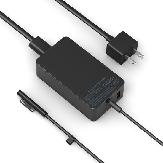 Picture of 65W Surface Pro Laptop Charger-Microsoft Surface Pro Charger for Windows Surface Laptop 6,5,4,3,2,1,Microsoft Surface Pro10,9,8,7+,7,6,5,4,3,X,Surface Book3,2,1,Surface Go Tablet,Support 44W,36W, 10FT