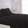 Picture of Amazon Basics Lightweight Super Soft Easy Care Microfiber 4 Piece Bed Sheet Set with 14-Inch Deep Pockets, Queen, Black, Solid