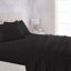 Picture of Amazon Basics Lightweight Super Soft Easy Care Microfiber 4 Piece Bed Sheet Set with 14-Inch Deep Pockets, Queen, Black, Solid