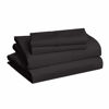 Picture of Amazon Basics Lightweight Super Soft Easy Care Microfiber 4 Piece Bed Sheet Set with 14-Inch Deep Pockets, Queen, Black, Solid