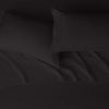 Picture of Amazon Basics Lightweight Super Soft Easy Care Microfiber 4 Piece Bed Sheet Set with 14-Inch Deep Pockets, Queen, Black, Solid
