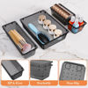 Picture of SpaceHacks 25 PCS Plastic Drawer Organizer Set, 4-Size Versatile Organizer Trays & storage Bins for Makeup, Jewelry, and Gadgets in Bathroom, Bedroom and Office, Black