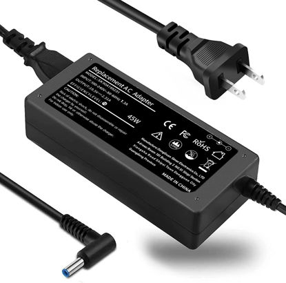 Picture of 45W 19.5V 2.31A Ac Adapter Laptop Charger for HP Pavilion x360 Charger 15-f272wm 15-f387wm 15-f233wm 15-f222wm 15-f211wm 15-f337wm 17-g121wm 17-g119dx Laptop Notebook Power Supply Cord Plug