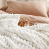 Picture of Bedsure White Throw Blanket for Couch - Super Soft Cozy Blankets for Women, Cute Small Fleece Throws for Girls, 50x60 Inches