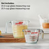 Picture of Pyrex 2 Piece Glass Measuring Cup Set, Includes 1-Cup, and 2-Cup Tempered Glass Liquid Measuring Cups, Dishwasher, Freezer, Microwave, and Preheated Oven Safe, Essential Kitchen Tools