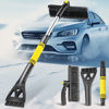 Picture of Pastaus 32" Ice Scraper & Snow Remover for Car - Telescoping Handle, 360° Rotating Head, Winter Car Accessory for Cars, Trucks & SUVs (Yellow)