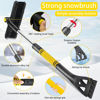 Picture of Pastaus 32" Ice Scraper & Snow Remover for Car - Telescoping Handle, 360° Rotating Head, Winter Car Accessory for Cars, Trucks & SUVs (Yellow)