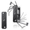 Picture of GUITTO Guitar Multi Tool Bass Pocket Guitar Tool with 9 Folding Hex Key Set, Screwdrivers, Truss Rod Socket All in One Tool Aluminum Alloy Structure with Storage Bag GGT-01