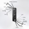 Picture of GUITTO Guitar Multi Tool Bass Pocket Guitar Tool with 9 Folding Hex Key Set, Screwdrivers, Truss Rod Socket All in One Tool Aluminum Alloy Structure with Storage Bag GGT-01