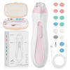 Picture of Prolixity Baby Nail File Electric - Rechargeable Baby Nail Clippers, 15 in 1 Gentle Baby Nail Trimmer Electric with Light and 15 Grinding Pads, Baby Nail Care Set for Infant Toddler, Pink