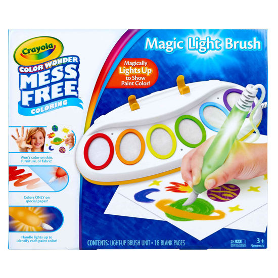 Picture of Crayola Color Wonder Magic Light Brush, Mess Free Painting Station for Kids, Gift for Kids, Toddler Toys & Activities, Ages 3, 4, 5