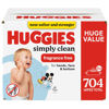 Picture of Huggies Simply Clean Fragrance-Free Baby Wipes, Unscented Diaper Wipes, 11 Flip-Top Packs (704 Wipes Total)