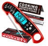 Picture of Alpha Grillers Instant Read Meat Thermometer for Cooking Grilling and Griddle Accessories Kitchen Essentials - Waterproof Backlight & Calibration, Birthday Mens Gifts Valentines Day Gifts for Him