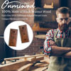 Picture of Guitar Wall Mount 2 Pack, Black Walnut Wood Guitar Hanger, U-Shaped Guitar Wall Hanger Mount, Guitar Holder Hook Stand Wall for Acoustic, Electric Guitar, Banjo, Bass, for Guitar Player Men Boy