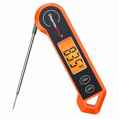 Picture of ThermoPro TP19H Digital Meat Thermometer for Cooking with Ambidextrous Backlit and Motion Sensing Kitchen Cooking Food Thermometer for BBQ Grill Smoker Oil Fry Candy Instant Read Thermometer