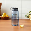 Picture of Nalgene Sustain Tritan BPA-Free Water Bottle Made with Material Derived From 50% Plastic Waste, 32 OZ, Wide Mouth, Gray w/ Black Lid